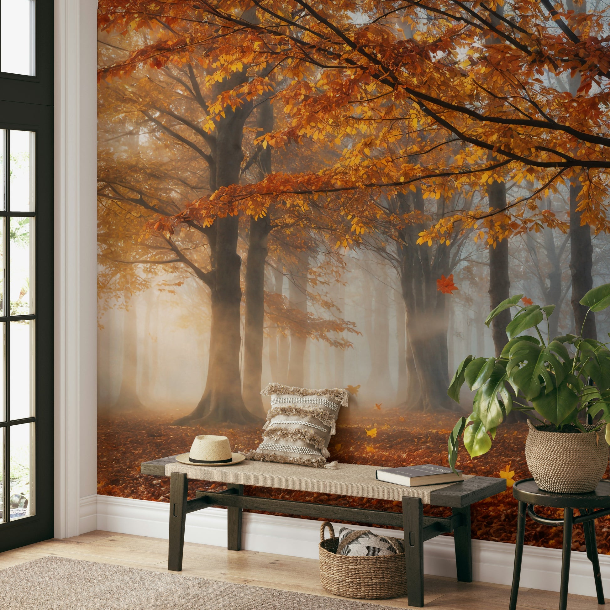 The wall art combines a nature theme with a magical feel.


