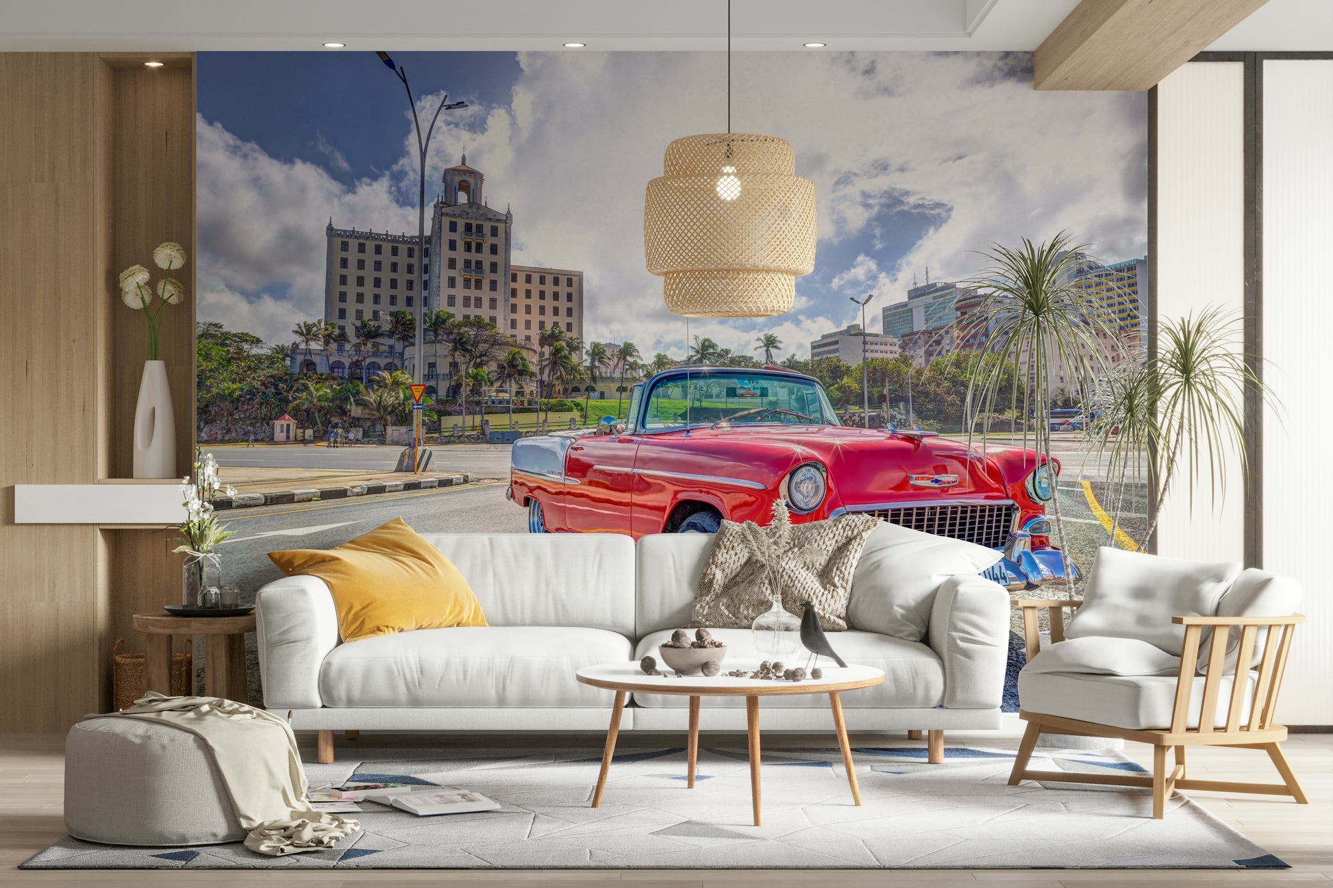 A seamless pattern for a living room or office.

