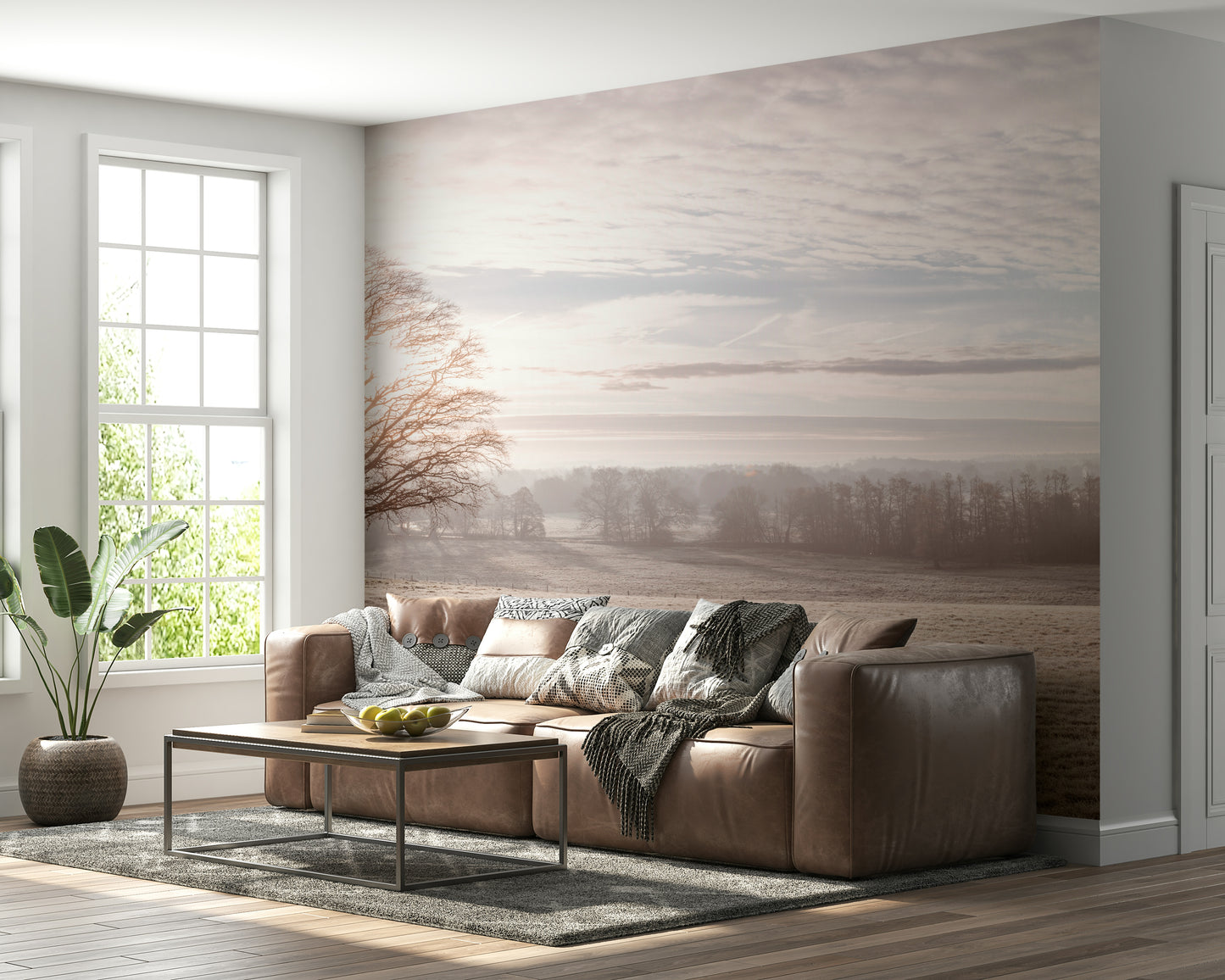 Winter's Soft Light Wall Mural