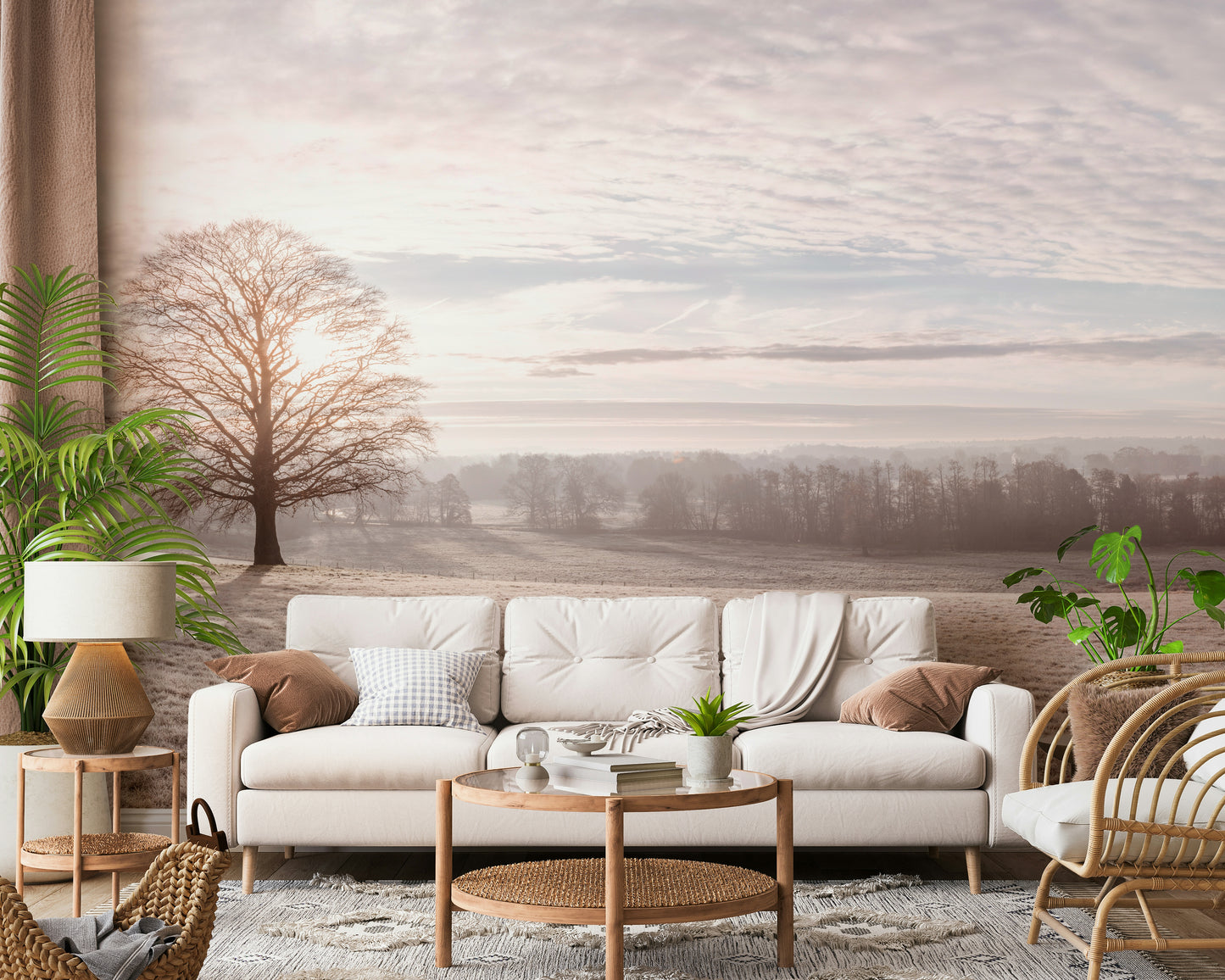 Winter's Soft Light Wall Mural