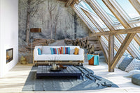 A calm and serene wall covering.

