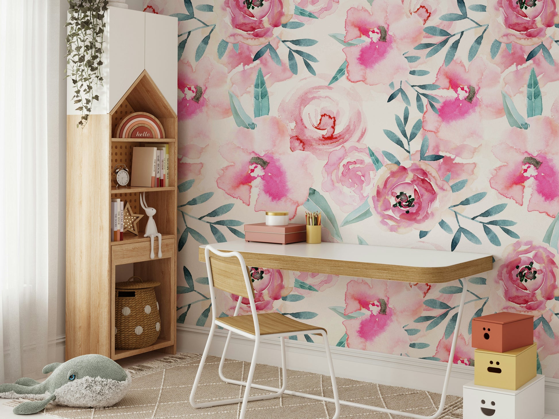 A seamless pattern for a bedroom or living room.

