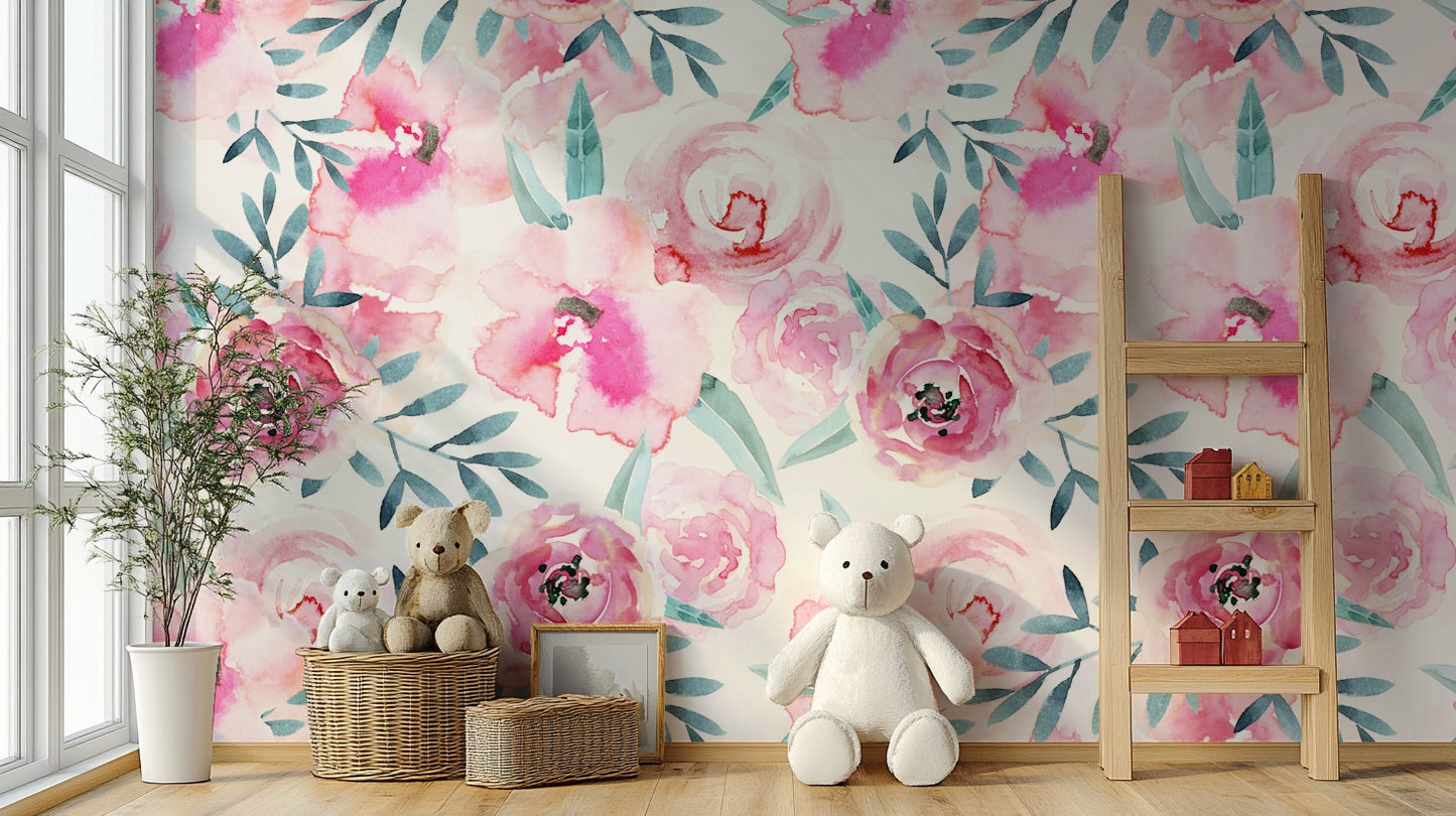 A calm and serene wall covering.

