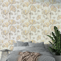 A calm and serene wall covering.

