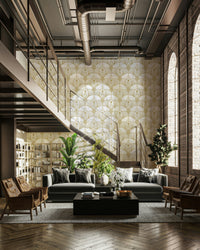 A sophisticated and luxurious wall covering.

