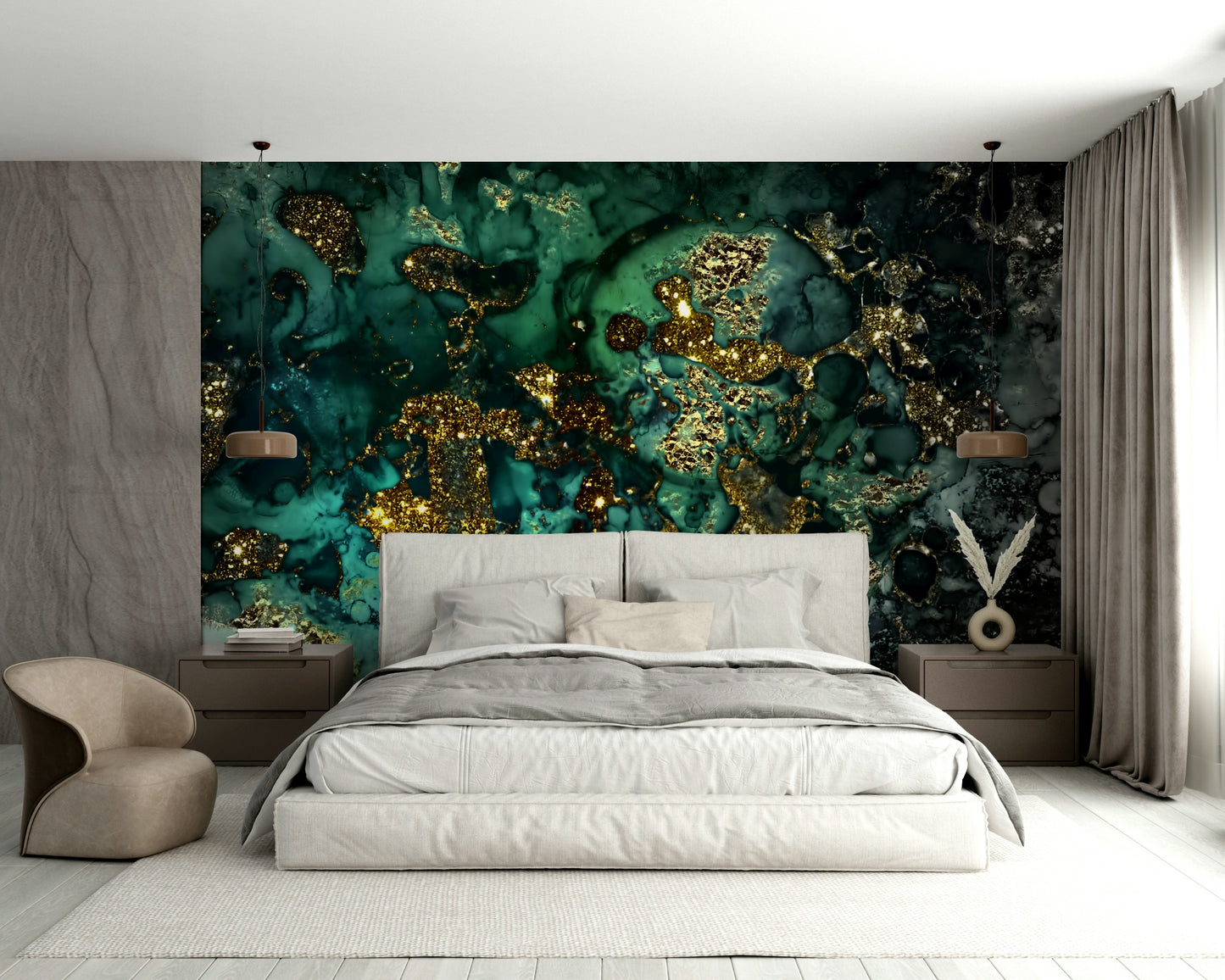 A high-quality print of a luxurious texture.

