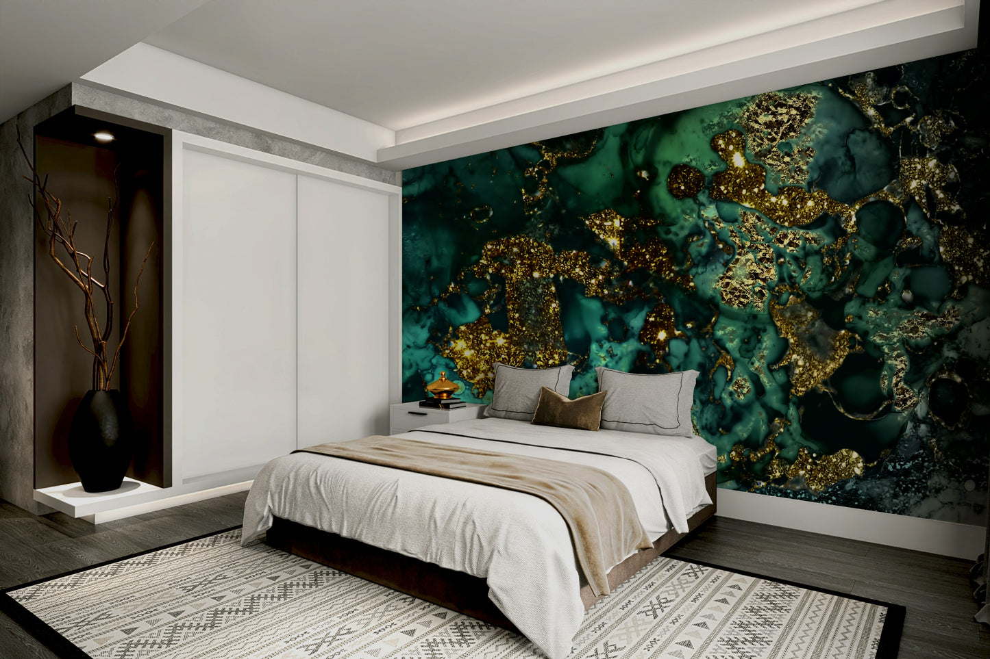 A seamless pattern for a living room or bedroom.

