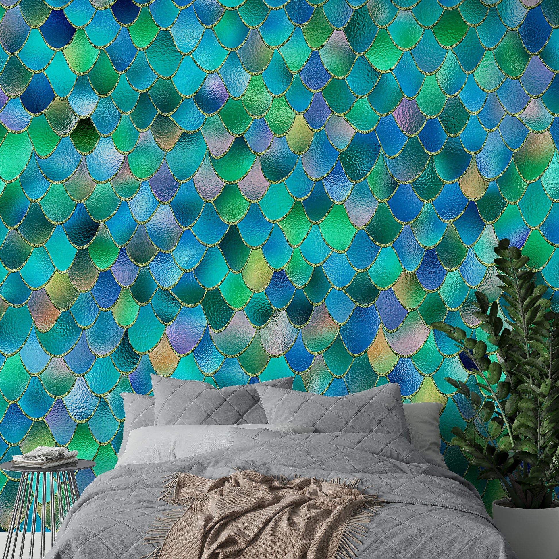 A whimsical, magical, and artistic wall covering.

