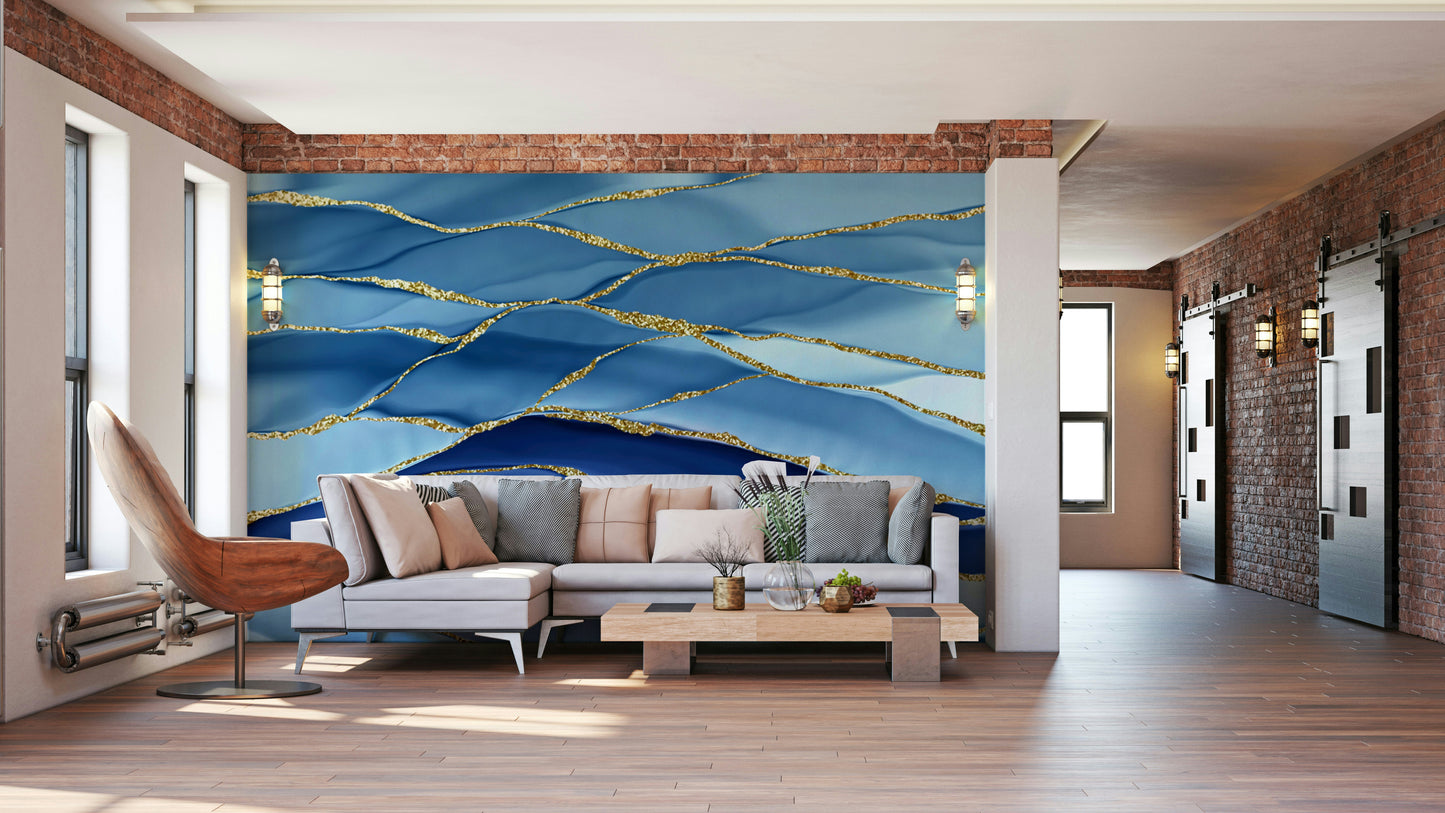 The wallpaper is perfect for an accent wall.

