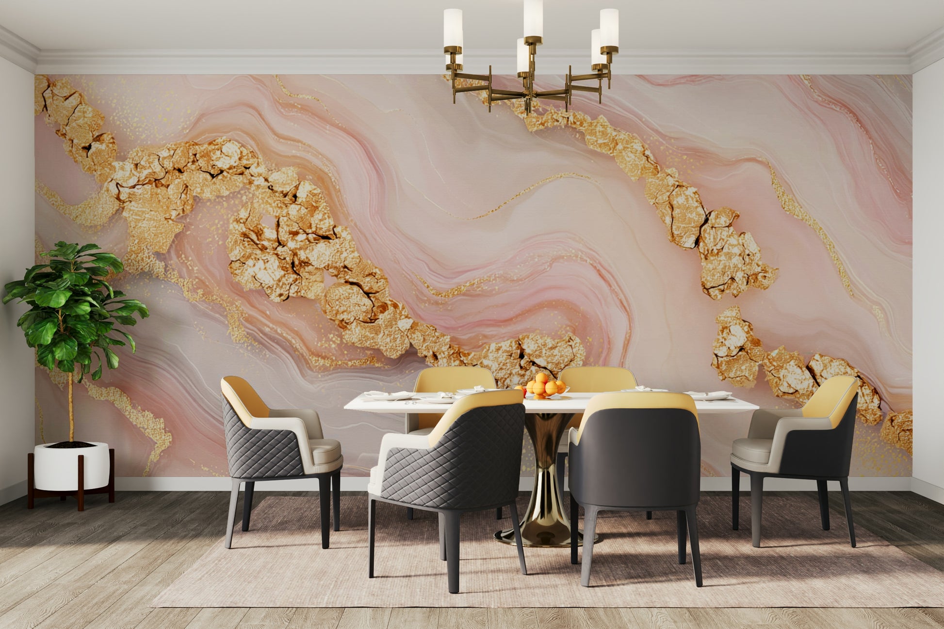 The design has a beautiful, elegant look.

