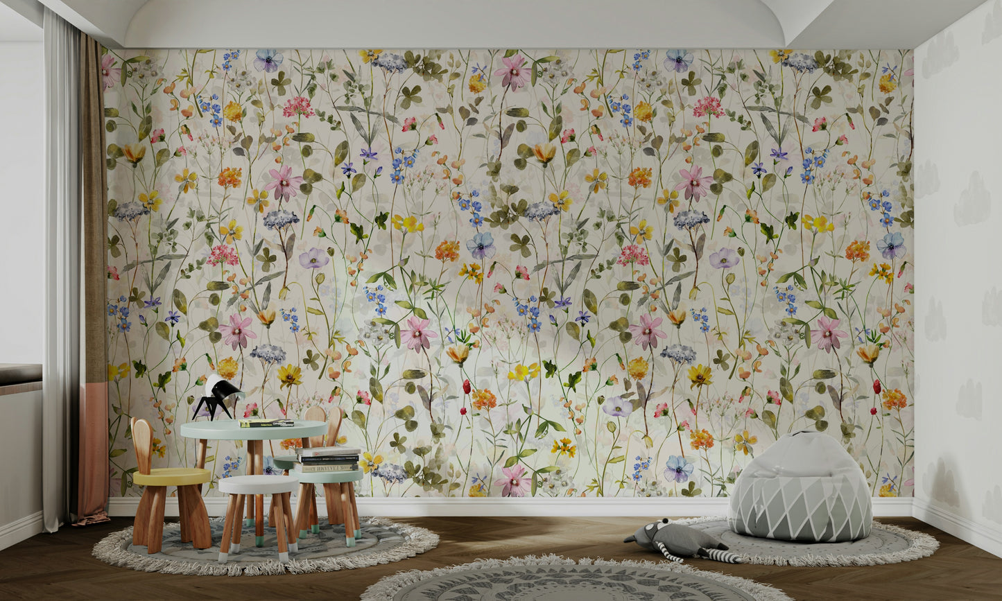 A seamless pattern for a bedroom or nursery.

