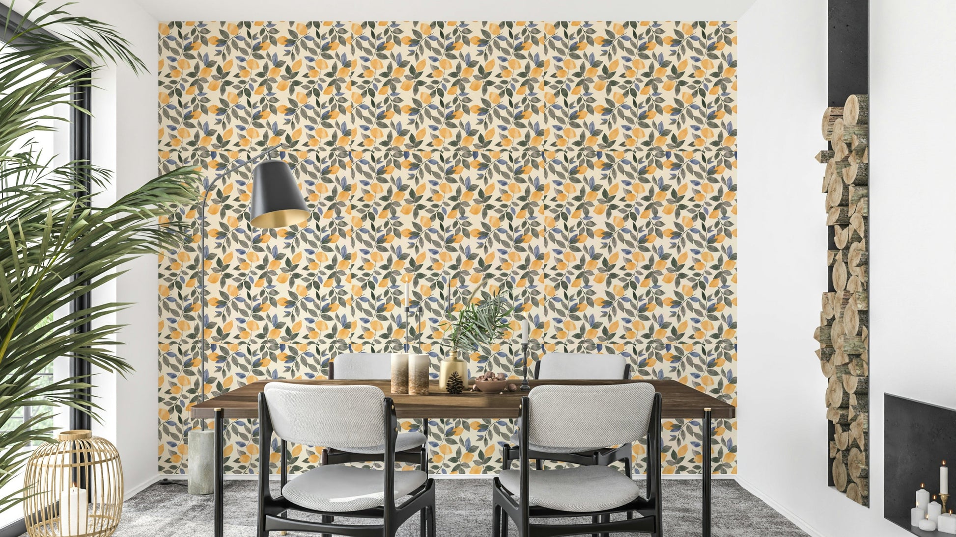 A decorative print with a nostalgic charm.

