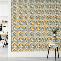 A close-up of the detailed lemon pattern.

