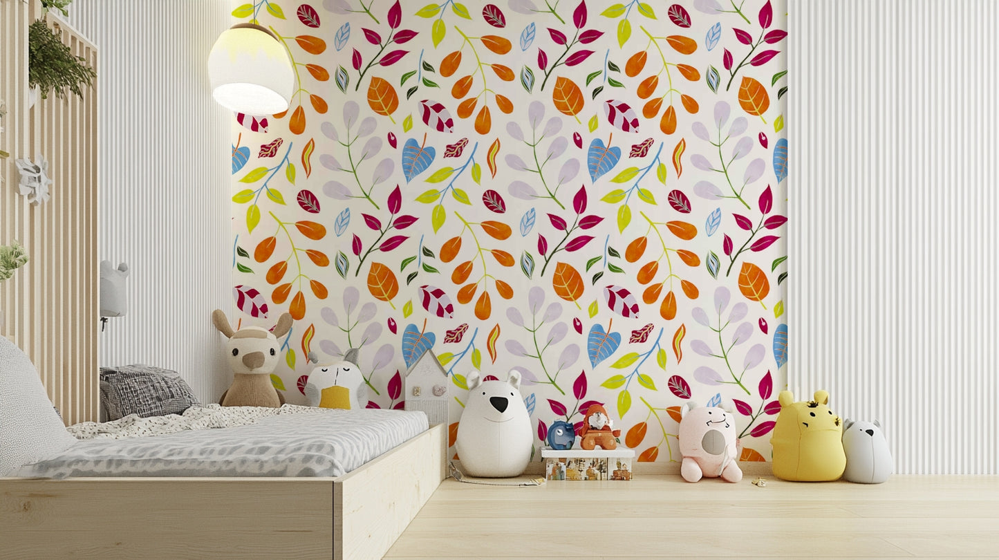 a painting of a wild garden

