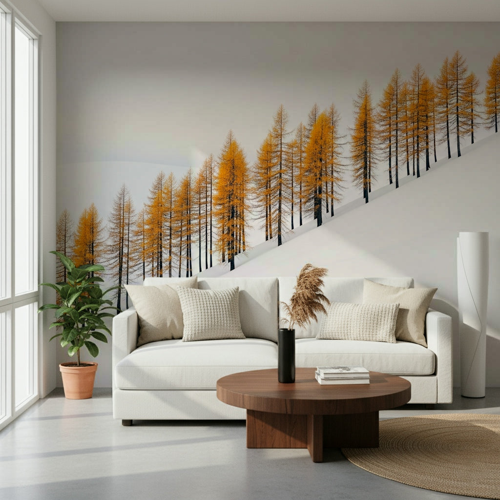 Winter's Gold Wall Mural
