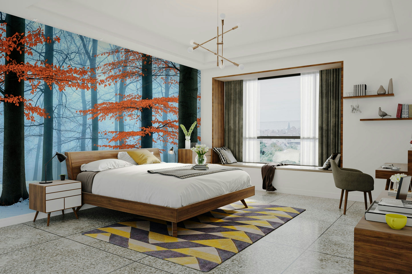 It's a great choice for a peaceful, natural design.