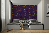 Scary Halloween Purple Wallpaper for walls
