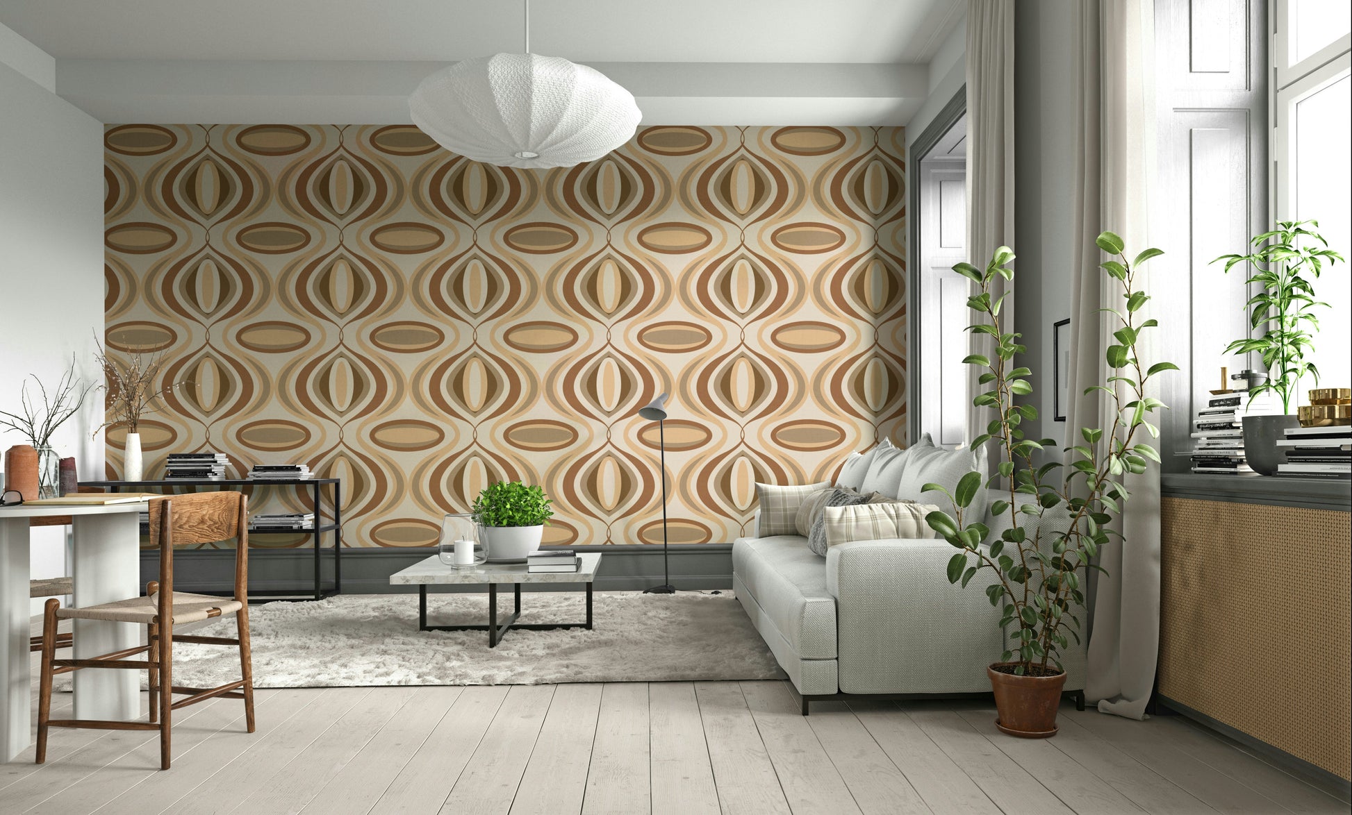 The pattern repeats seamlessly across the entire wall.
