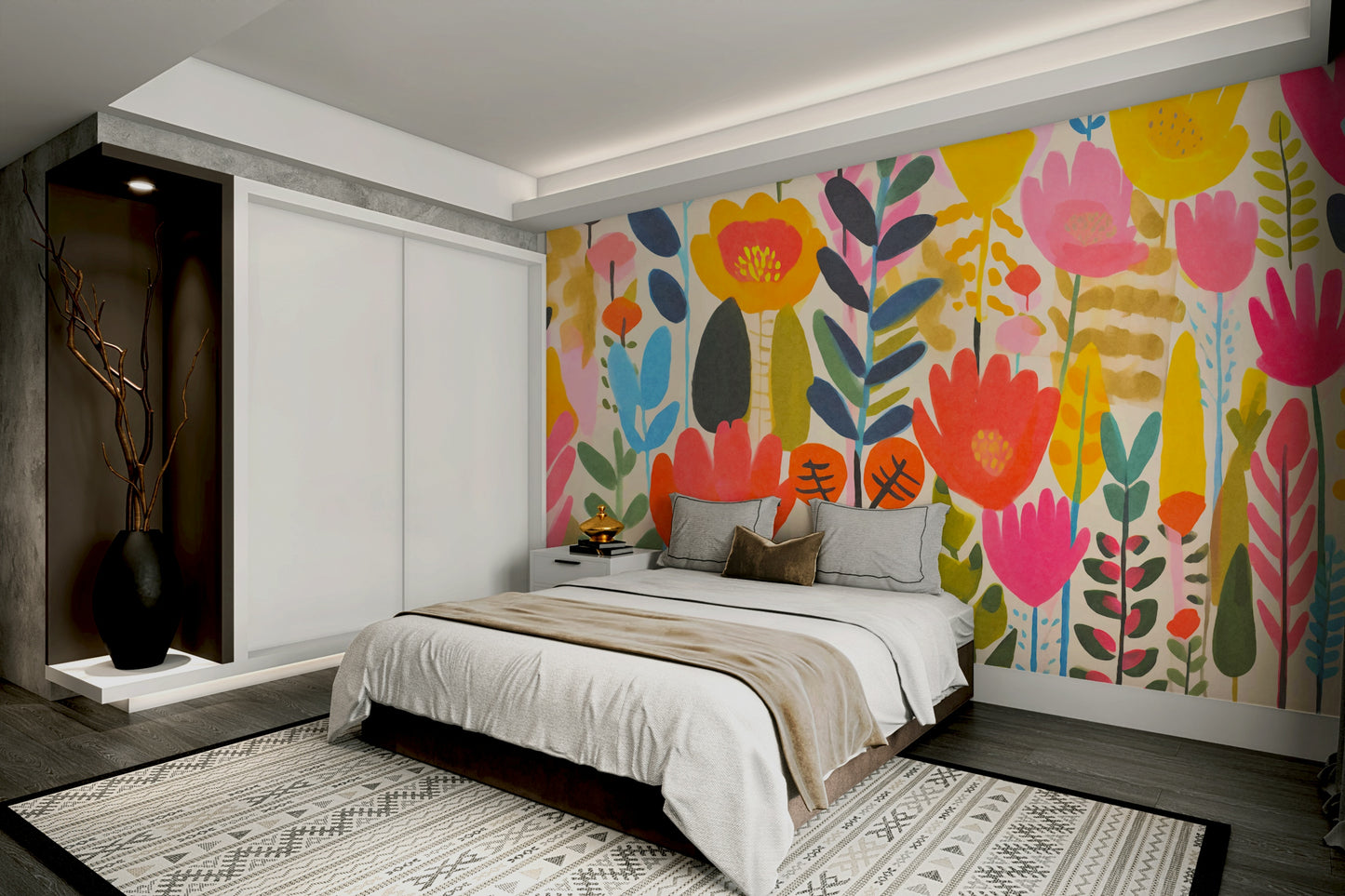 This piece is ideal for a child's room, a playroom, or a creative space.
