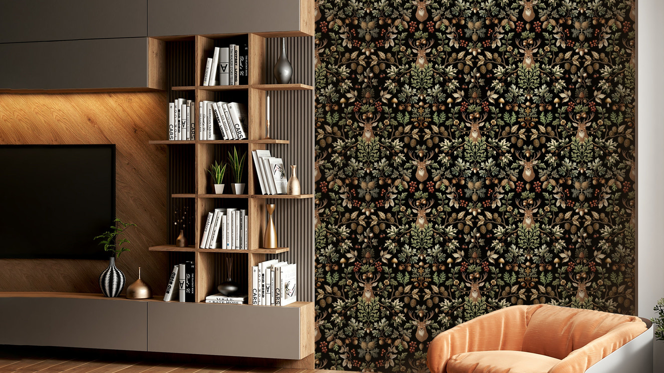 The lines are intricate and have a classic, hand-drawn quality.
