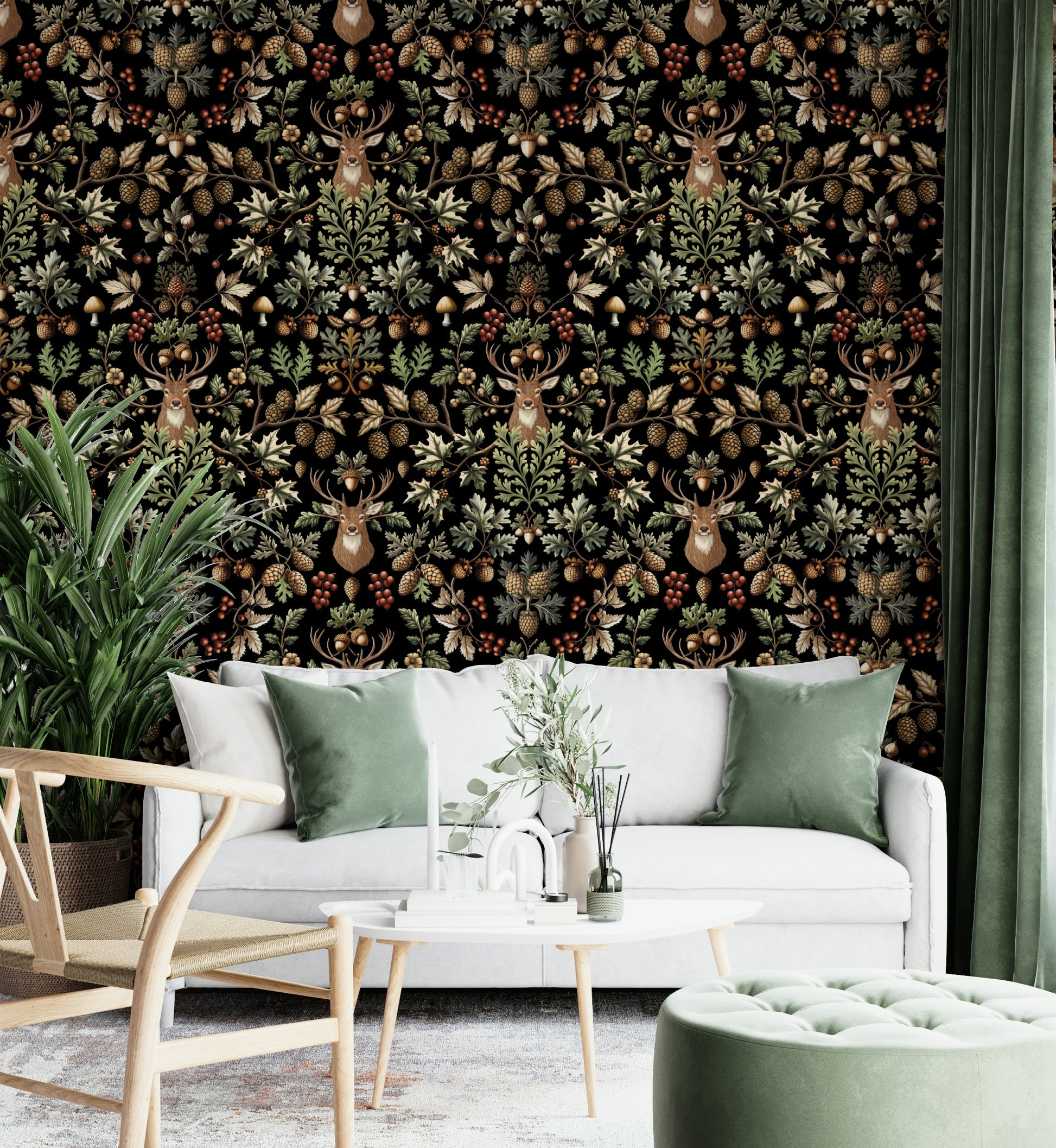 The pattern repeats seamlessly across the entire wall.
