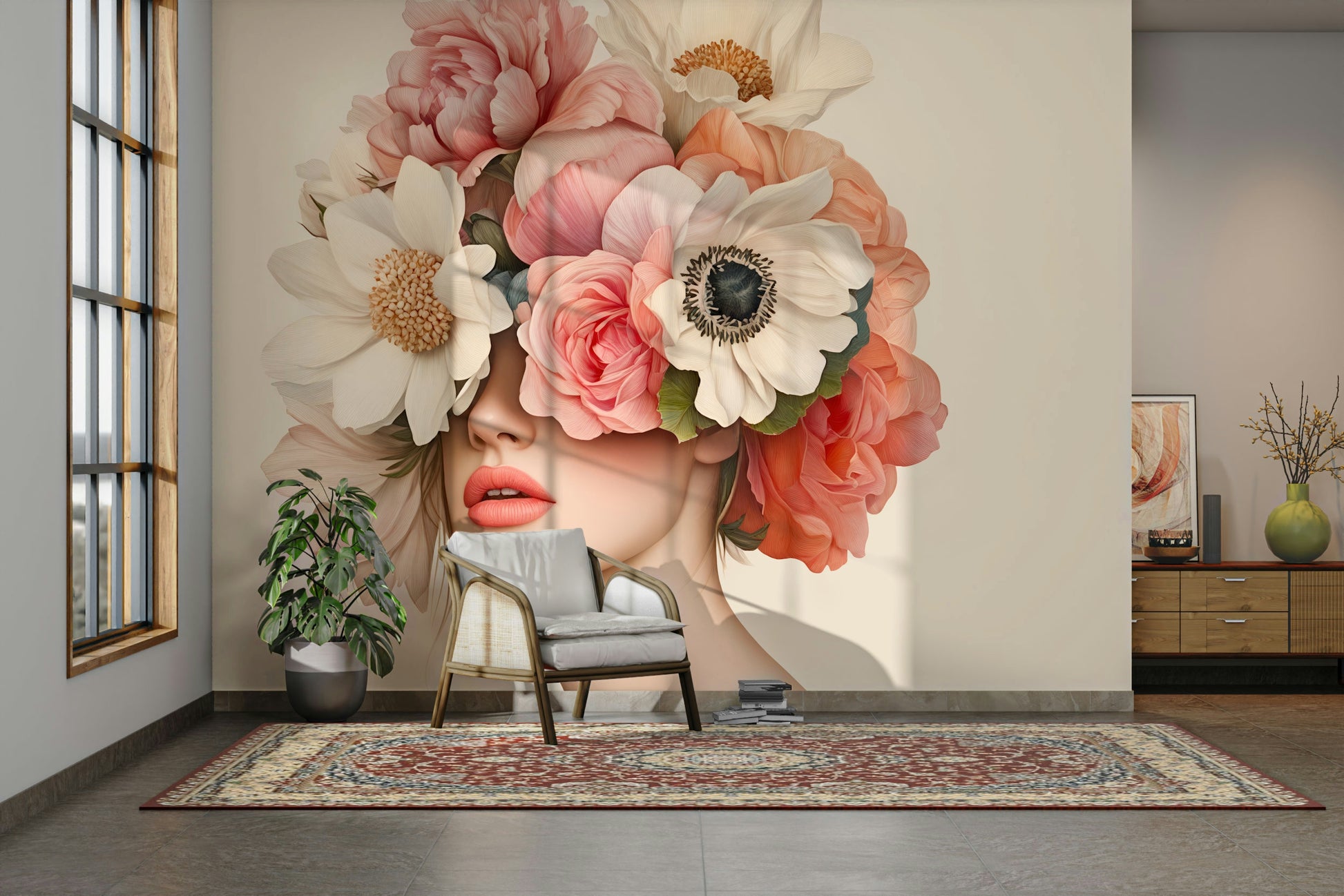 The look is subtle, elegant, and very serene.
