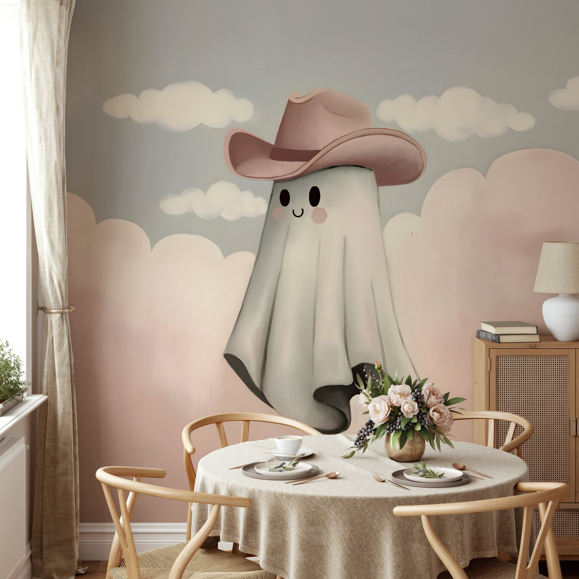 The composition is a detailed, narrative scene.

