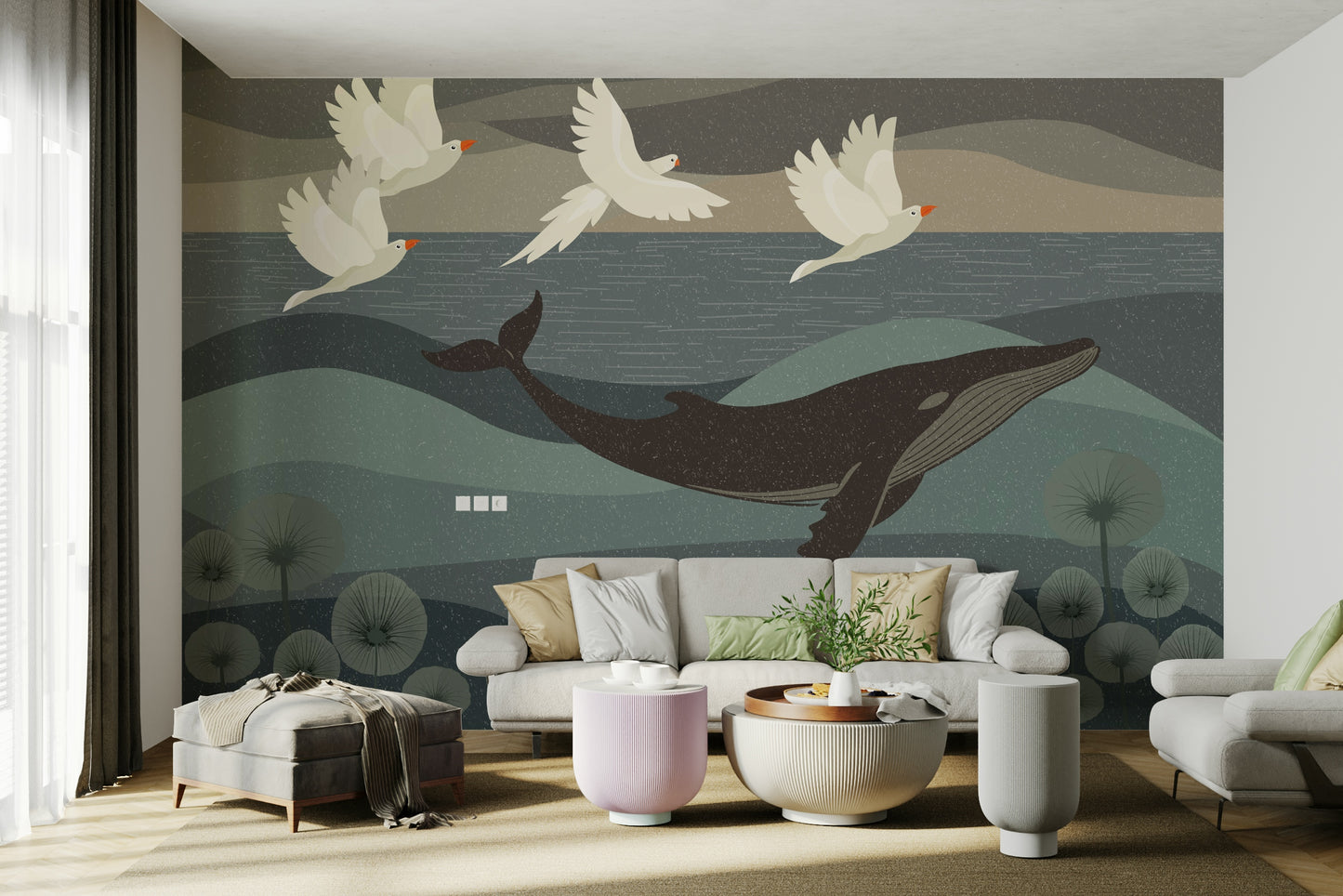 The design feels graceful and peaceful.

