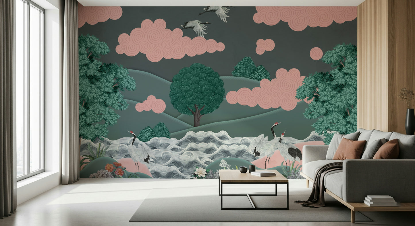 Crane's Dreamscape Wall Mural