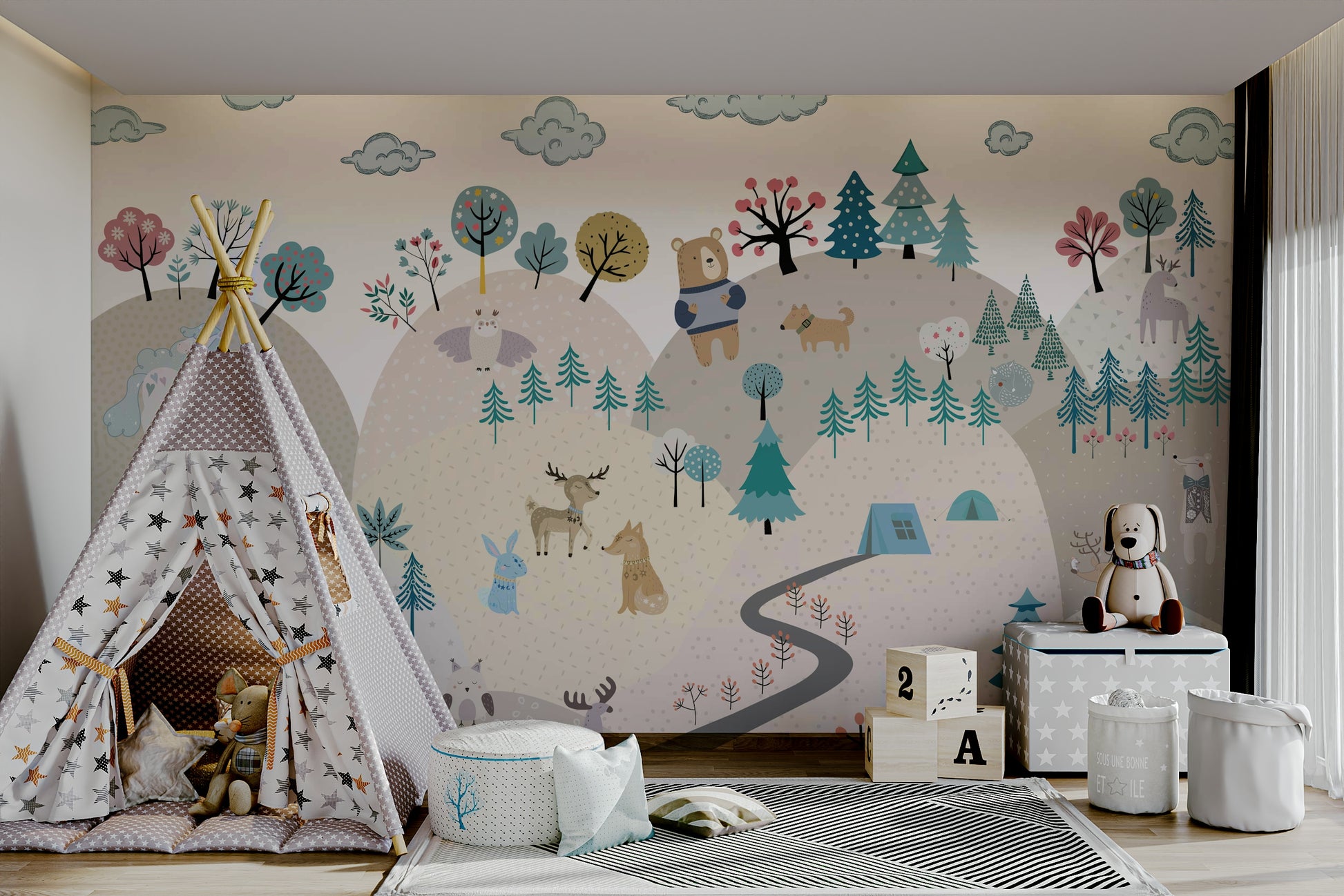 The design feels playful and gentle, with a magical touch.

