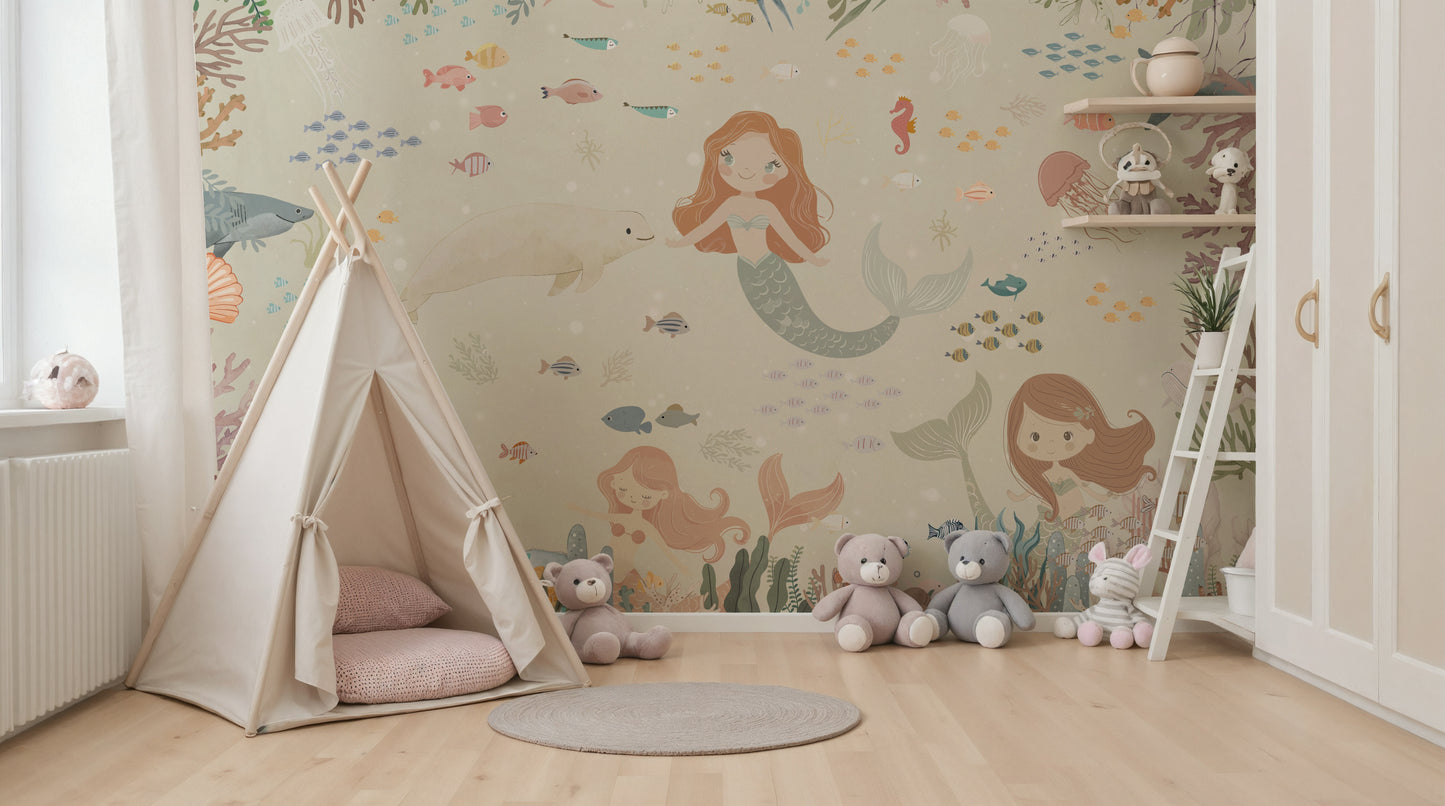 Ocean's Lullaby Wall Mural