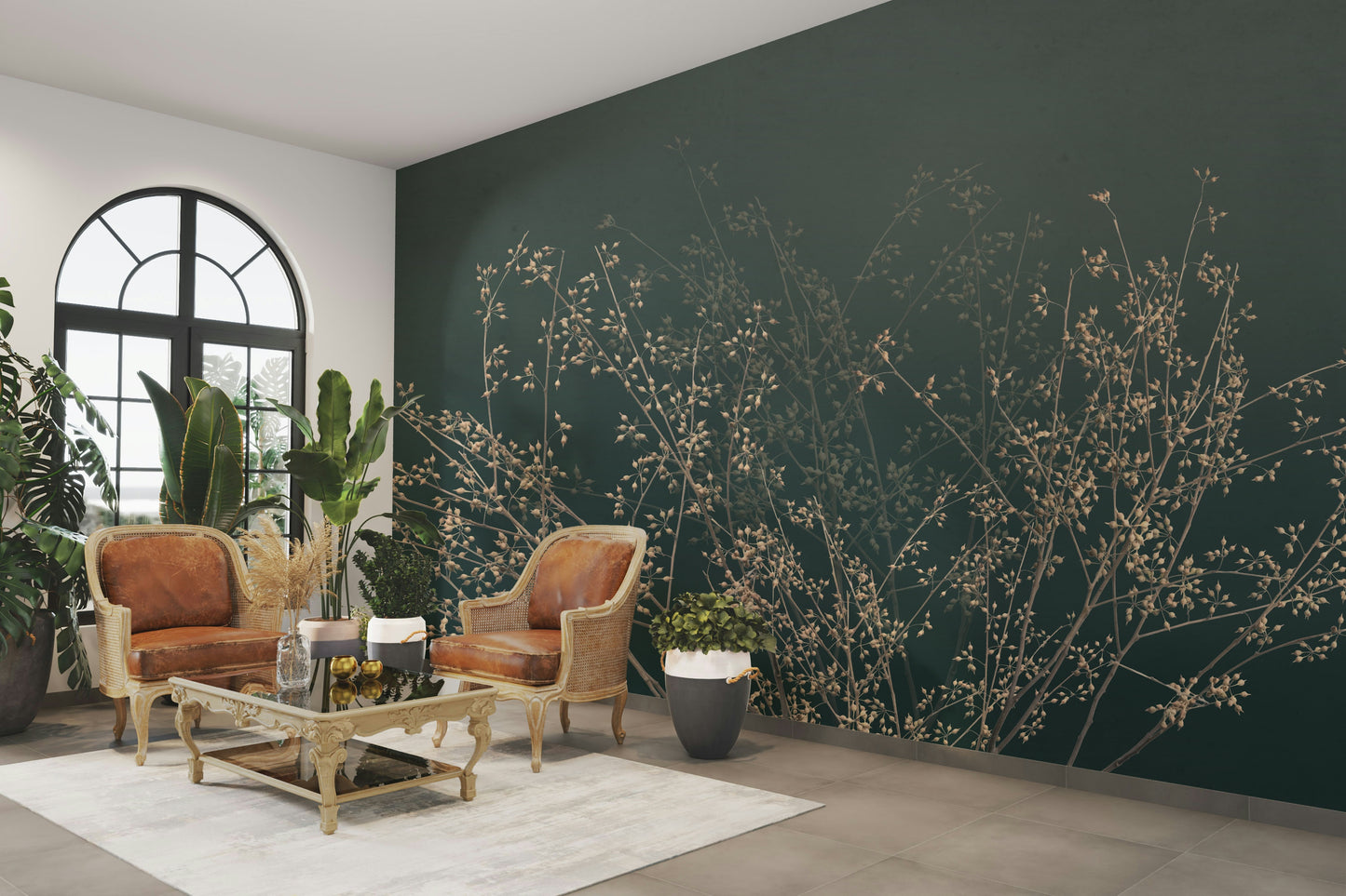 The design has a beautiful, artistic aesthetic.

