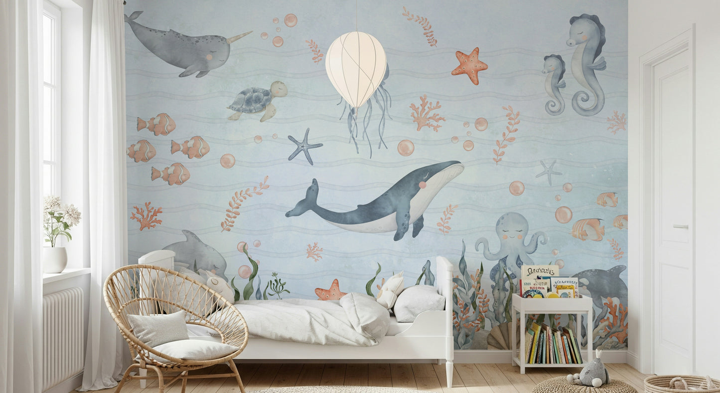Sea Friends' Nursery Wall Mural