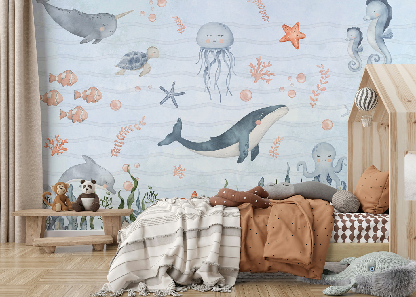Sea Friends' Nursery Wall Mural