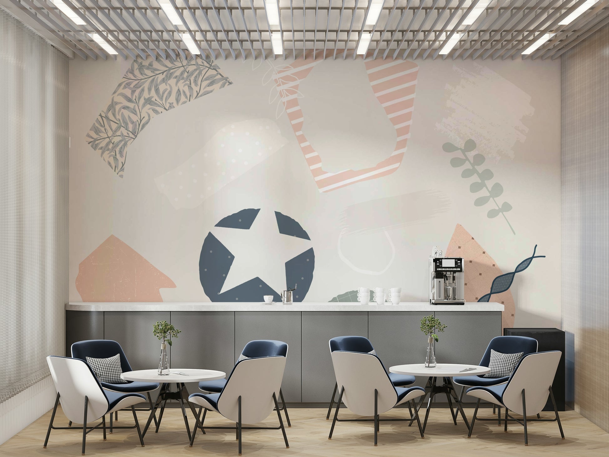 The design features a collage of different paper textures and graphics.

