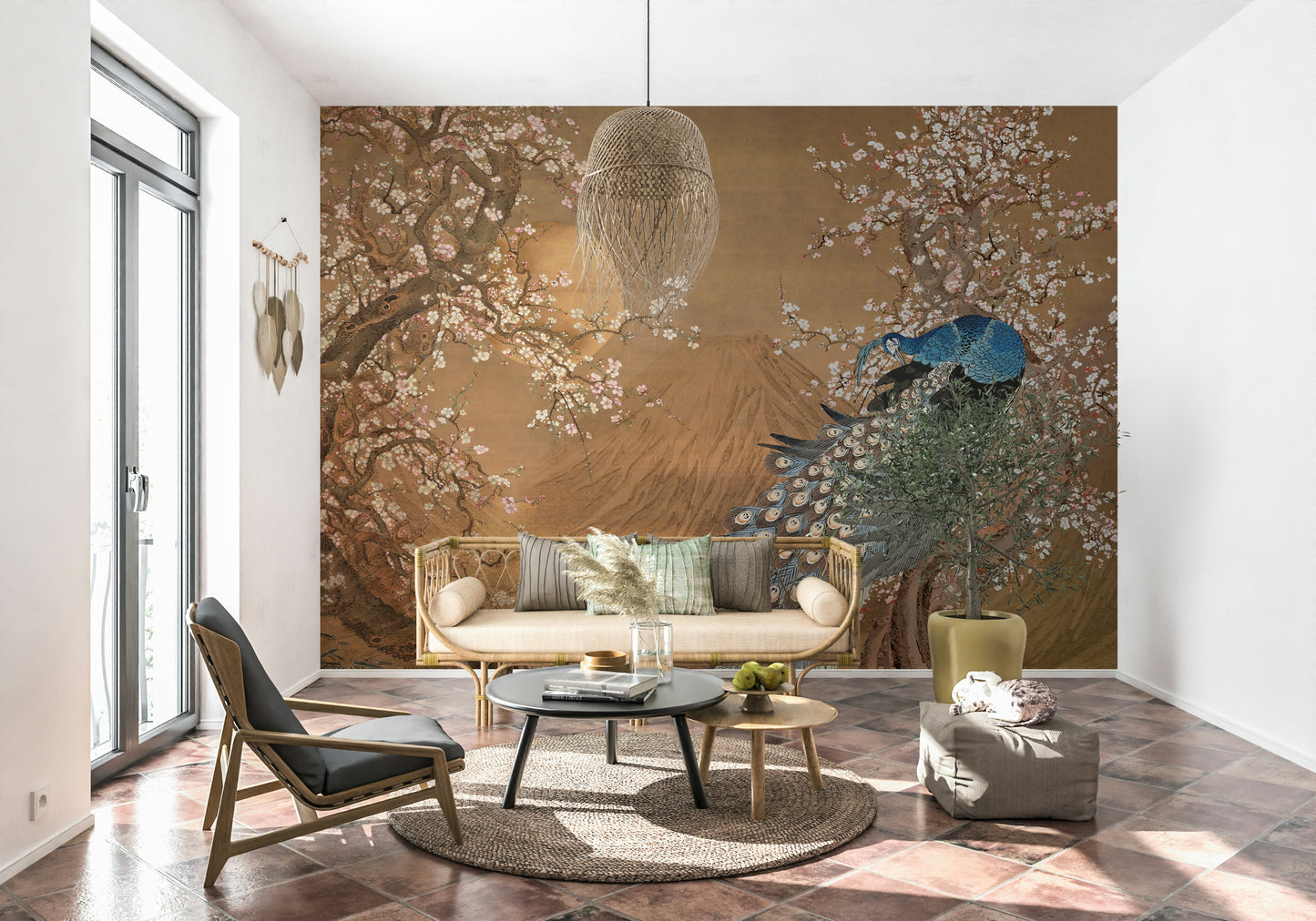 Peacock's Paradise Wall Mural