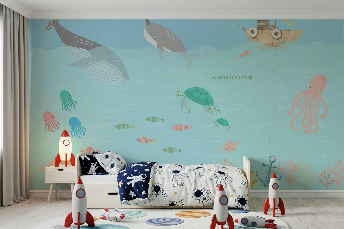 Ocean Friends' Playtime Wall Mural
