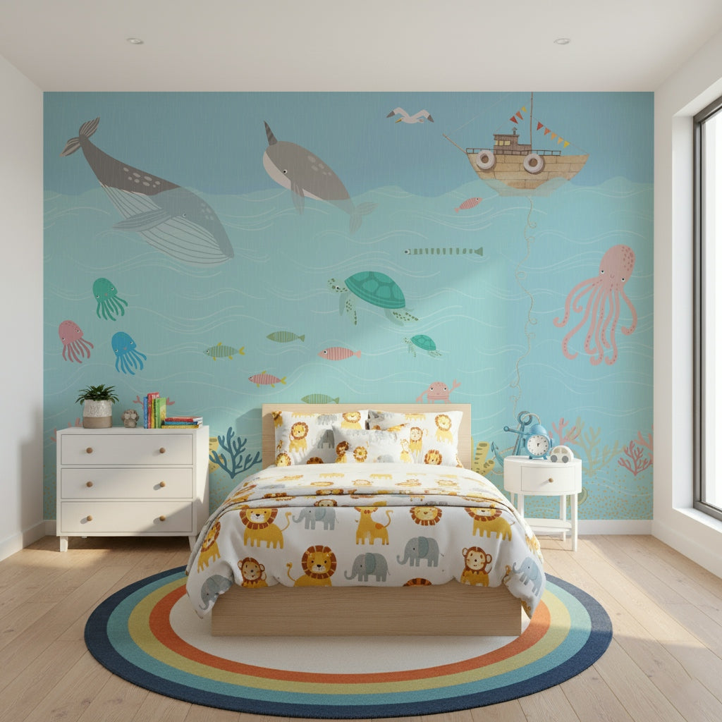 Ocean Friends' Playtime Wall Mural