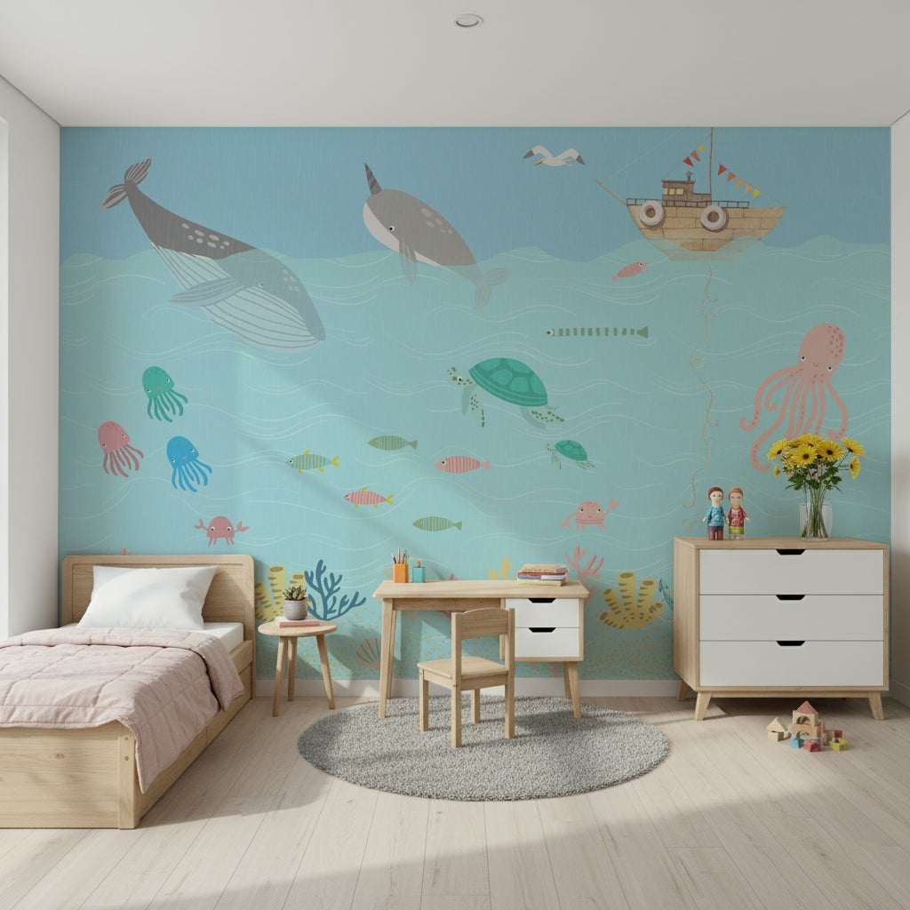 Ocean Friends' Playtime Wall Mural