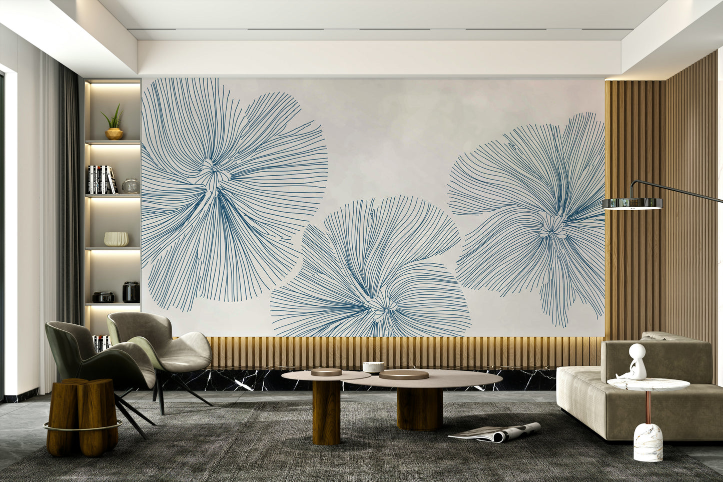 The design feels graceful and peaceful.

