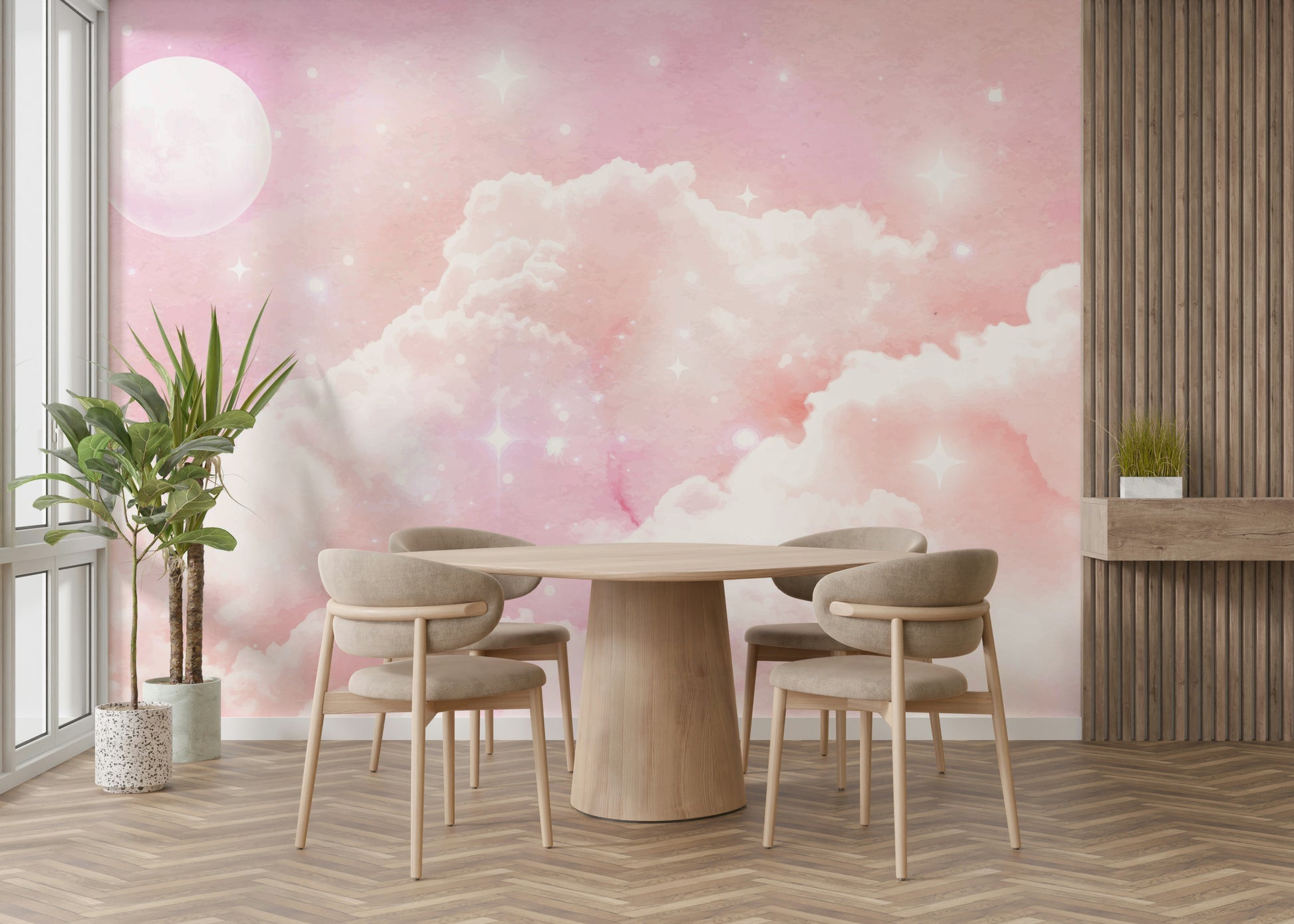 The design has a beautiful, artistic aesthetic.

