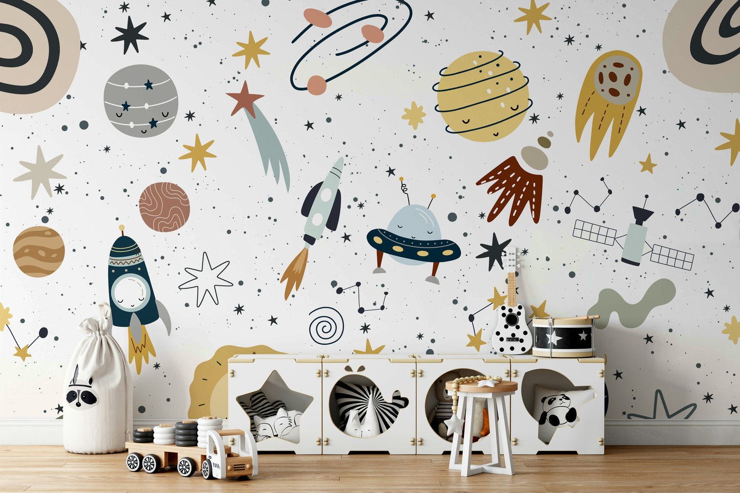 The image is suitable for a children's room or a playroom.

