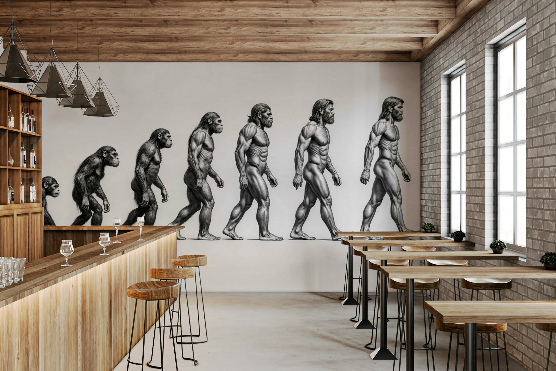 The overall view is a timeline of human history.

