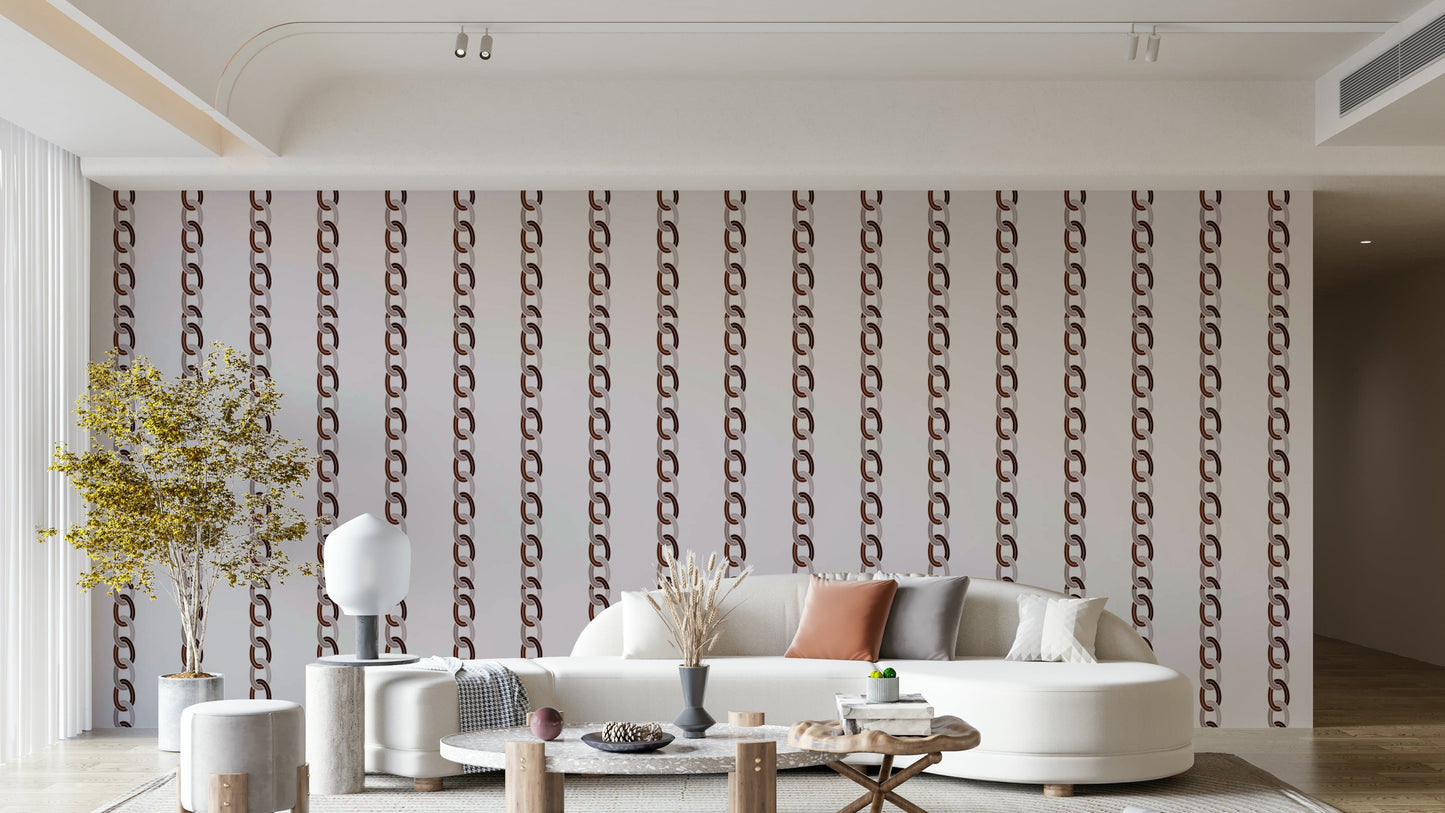 A peaceful wallpaper with a modern, geometric design.

