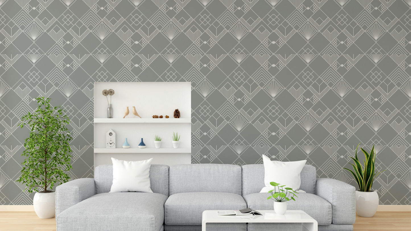 The composition is a harmonious, repeating pattern.

