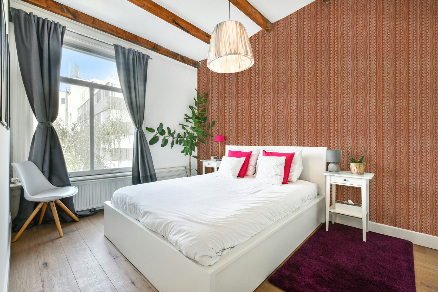 The colors are gentle and warm, with a neutral, beige and brown palette.

