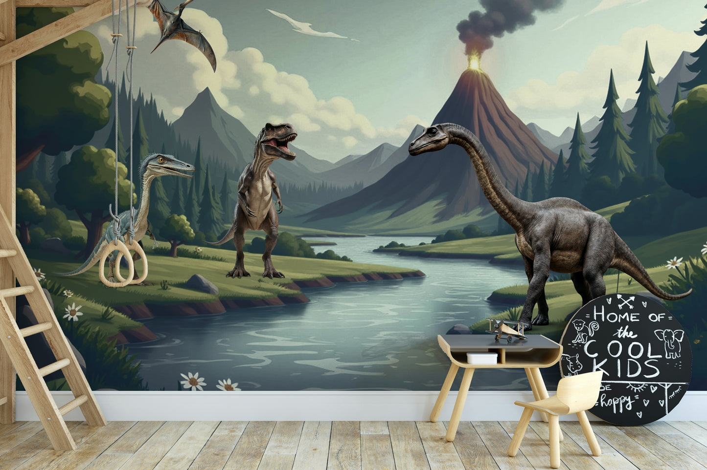 The image has a happy, energetic mood.

