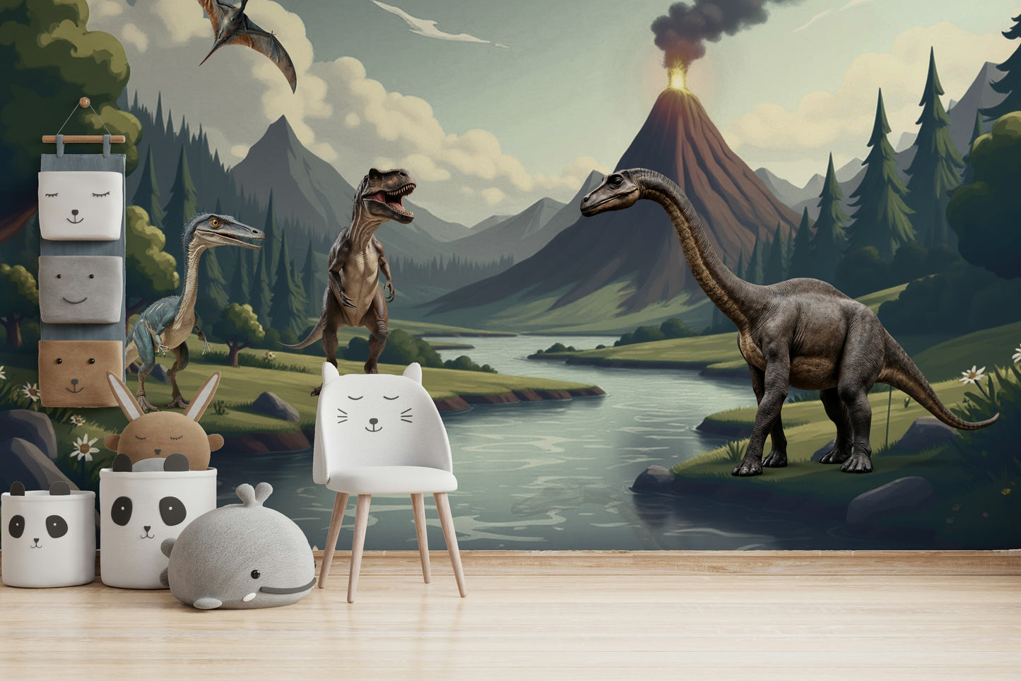 The composition is a fun, whimsical scene.

