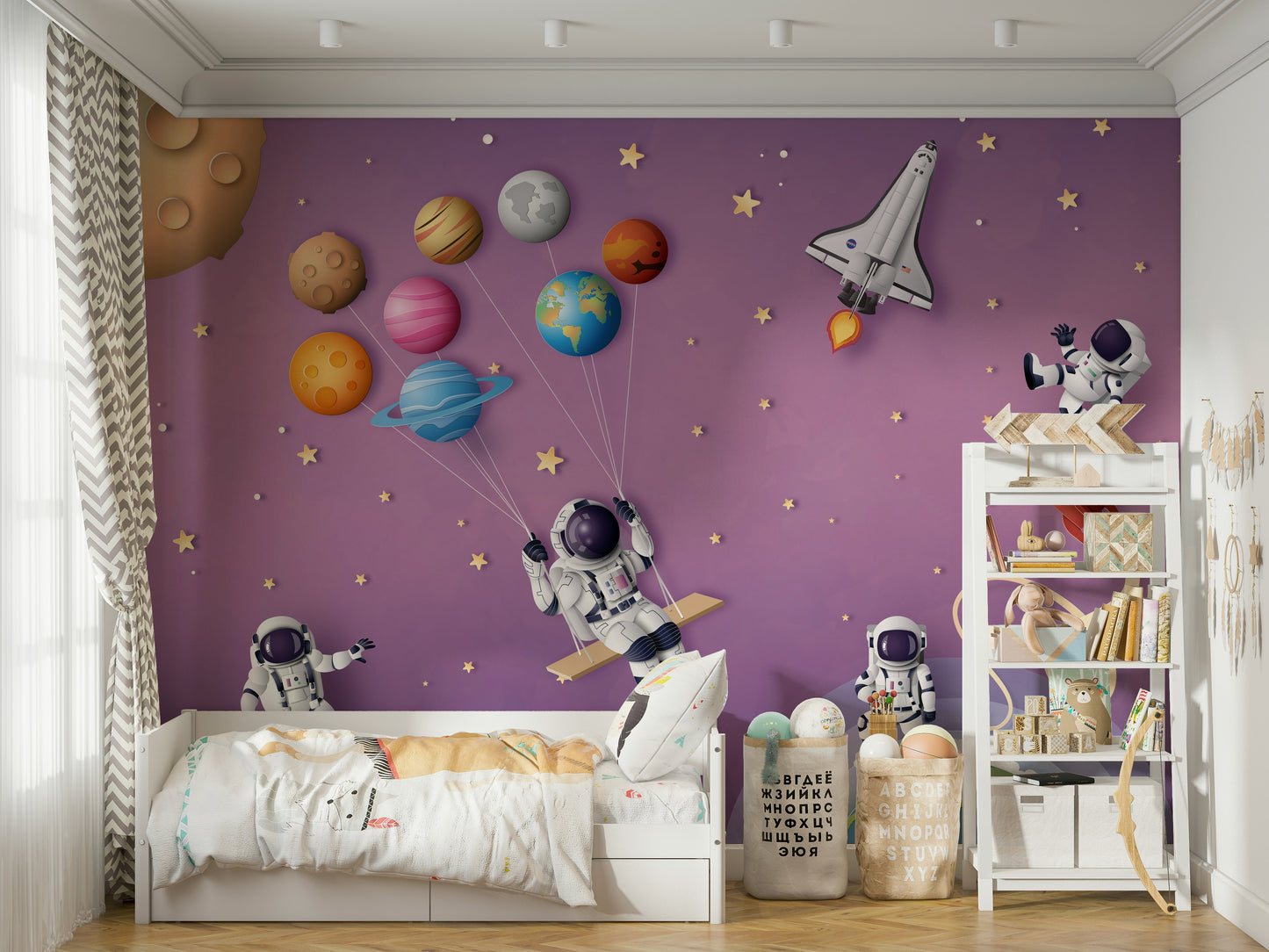 The image is suitable for a child's room or a nursery.

