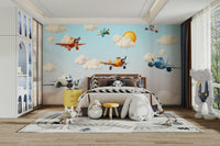 The colors are gentle and soft, with a pastel, blue and gray palette.

